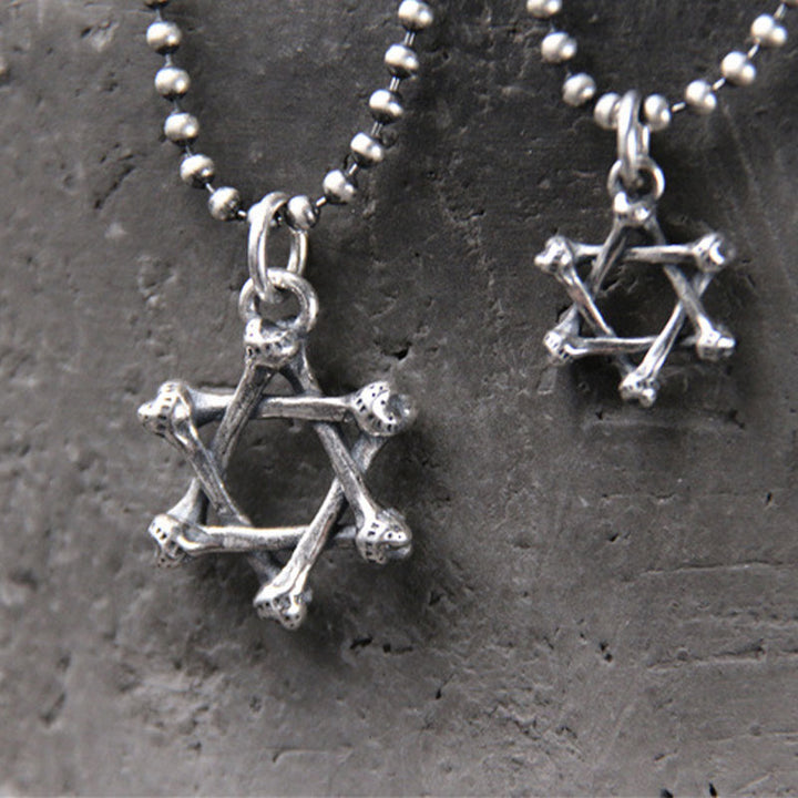 925 Sterling Silver Star of David Hope Protection Necklace - image 6