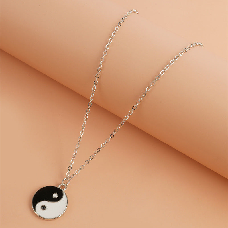 2Pcs Yin Yang Harmony Balance Necklace Pendant - image 2