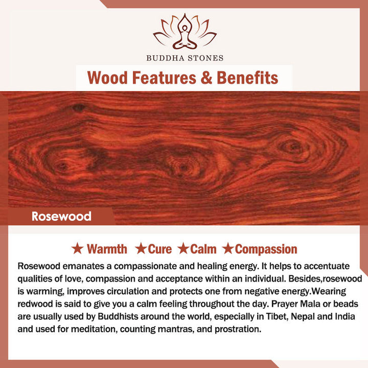 Buddha Stones Natural Carving Dragon And Phoenix Fu Character Gourd Rosewood Beads  Warmth Bracelet