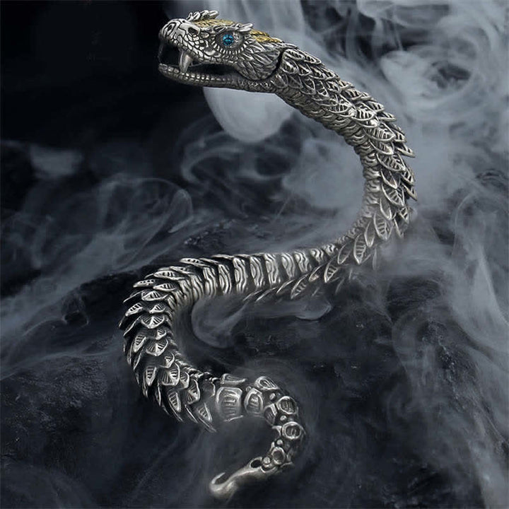Buddha Stones Dragon Snake Handmade Amulet Protection Chain Bracelet - image 2