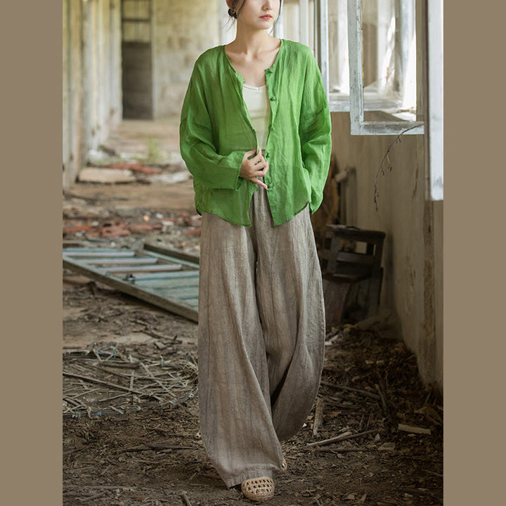 Buddha Stones Retro Tie Dye Harem Pants Casual Women's Yoga Pants With Pockets - image 12