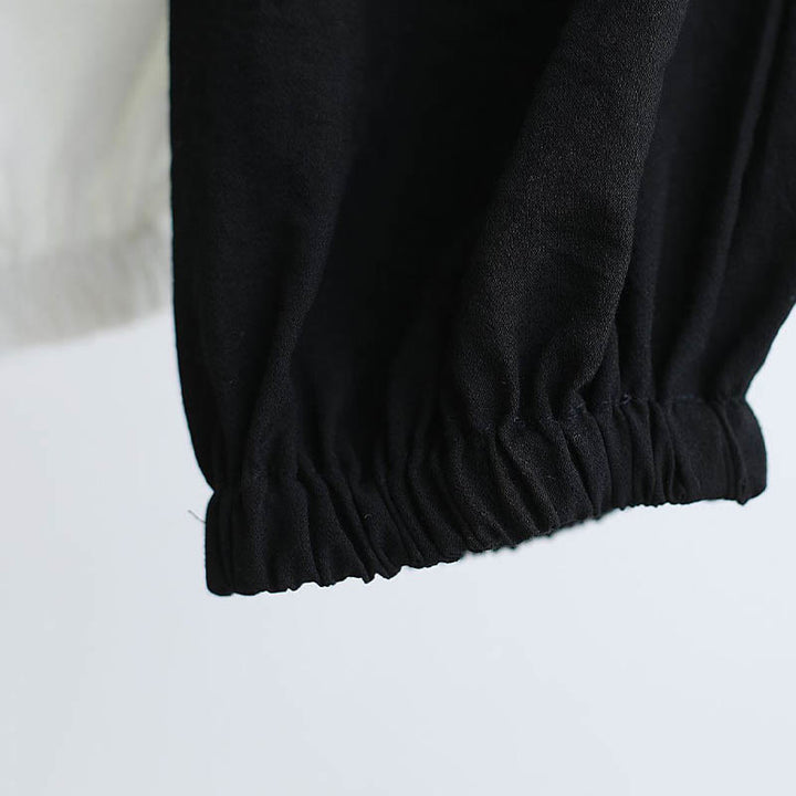 Buddha Stones 2Pcs V-Neck Men's Long Sleeve Shirt Top Pants Meditation Zen Tai Chi Cotton Linen Clothing Set - image 30