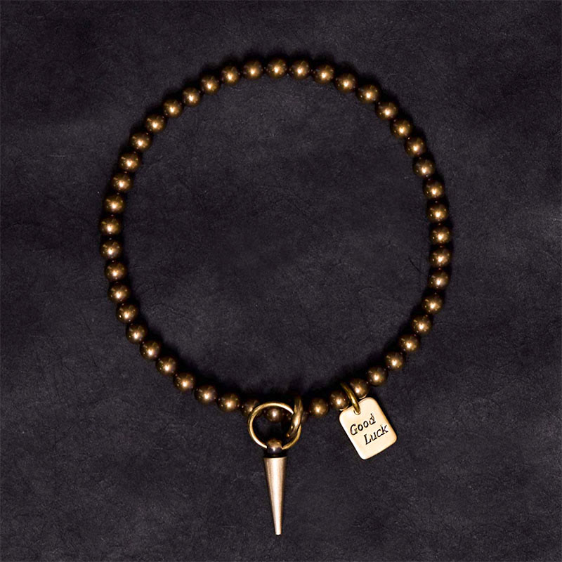 Buddha Stones Vintage Copper Brass Beads Fortune Balance Bracelet - image 2