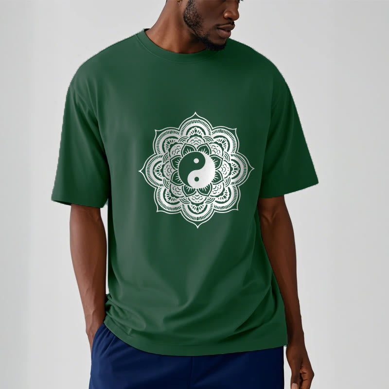 Buddha Stones Mandala Yin Yang Cotton Tee T-shirt - image 10