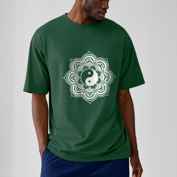 Buddha Stones Mandala Yin Yang Cotton Tee T-shirt - image 10