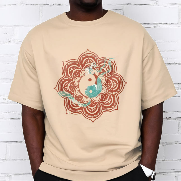 Buddha Stones Mandala Yin Yang Cotton Tee T-shirt - image 20