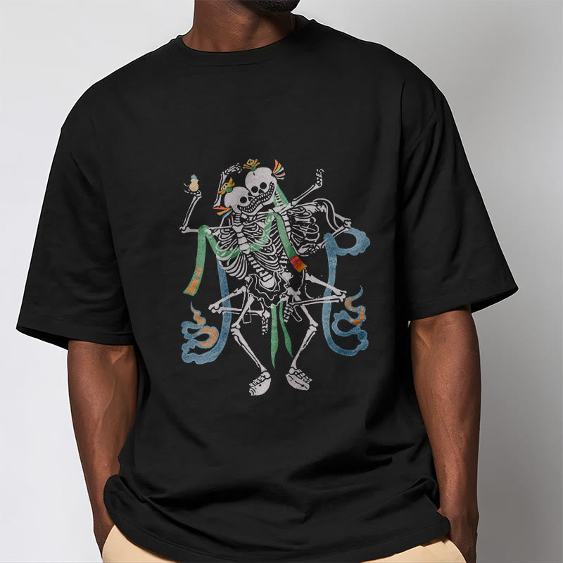 Buddha Stones Tibetan The Lord Of The Corpse Forest Design Tee T-shirt - image 2