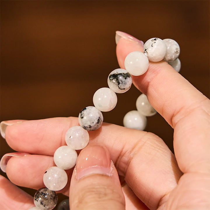 Buddha Stones Rainbow Moonstone Harmony Bracelet