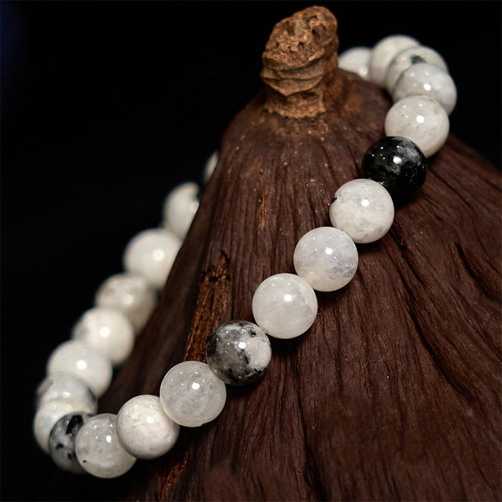 Buddha Stones Rainbow Moonstone Harmony Bracelet