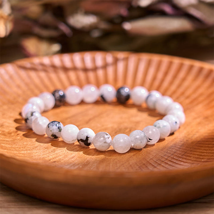 Buddha Stones Rainbow Moonstone Harmony Bracelet