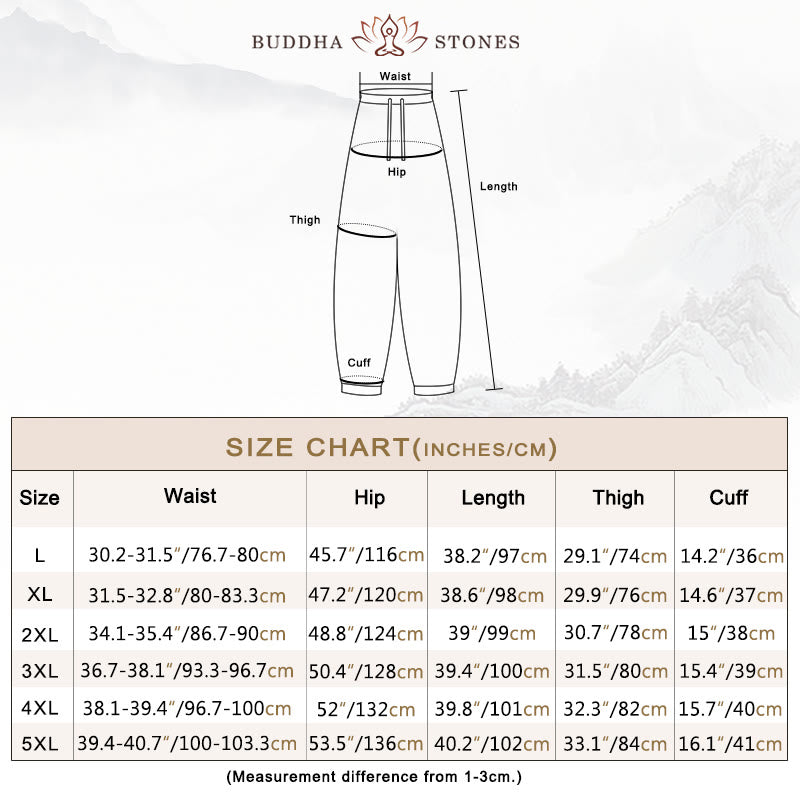 Buddha Stones Fall Winter Men's Drawstring Corduroy Harem Pants With Pockets - image 6