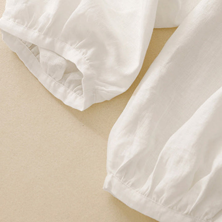 Buddha Stones Casual Plain Solid Color Linen Women's Pants With Pockets - image 17