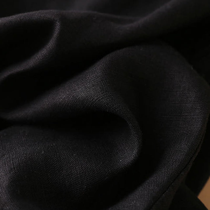 Buddha Stones Plain Color Button Zipper Cotton Women's Shorts With Pockets - image 27