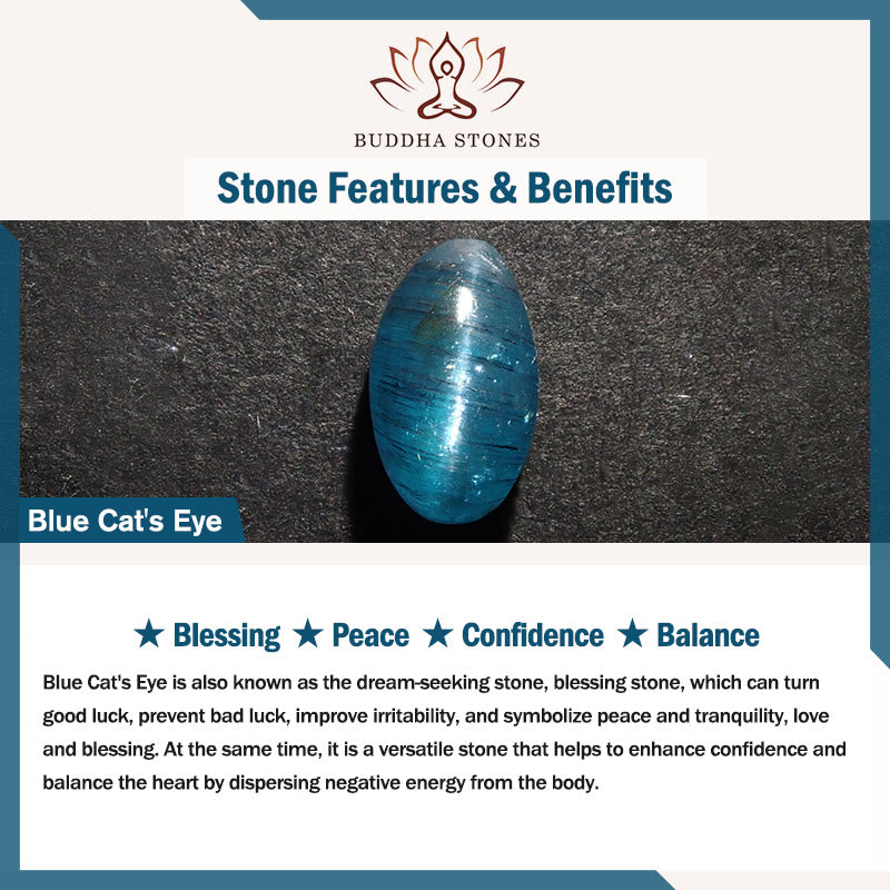 Buddha Stones Cat's Eye Round Ball Confidence Necklace Pendant