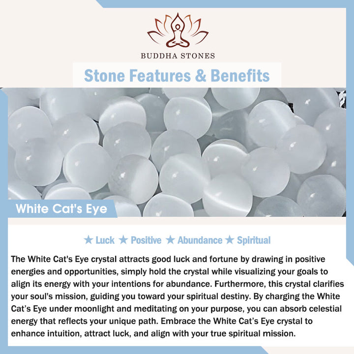 Buddha Stones Cat's Eye Round Ball Confidence Necklace Pendant