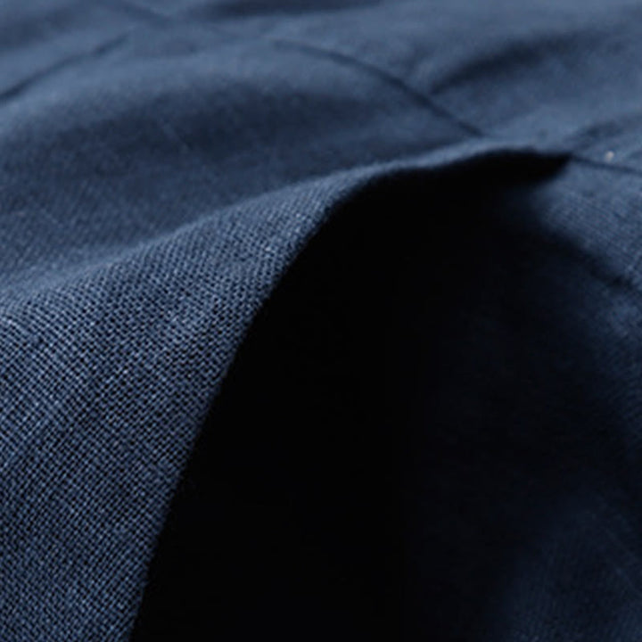 Buddha Stones Summer Casual Simple Design Linen Women's Wide Leg Pants With Zipper Pockets - image 59