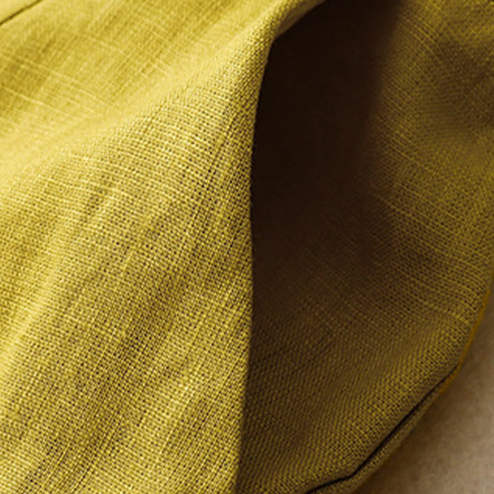 Buddha Stones Summer Casual Simple Design Linen Women's Wide Leg Pants With Zipper Pockets - image 54