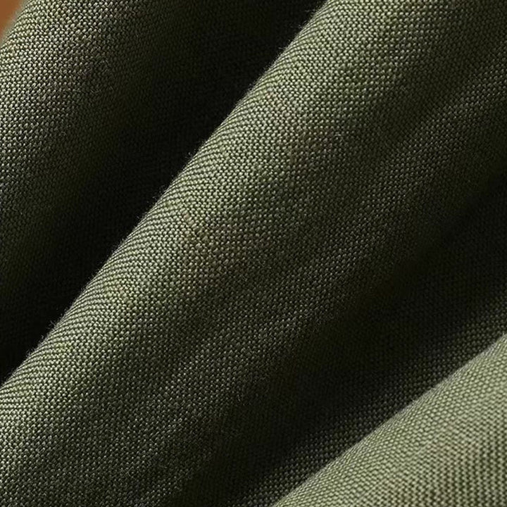 Buddha Stones Summer Casual Pure Color 7-8 Length Cotton Linen Women's Wide Leg Pants - image 5