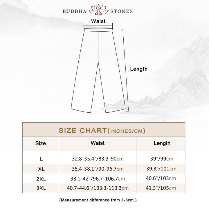 Buddha Stones 2Pcs Tang Suit Dragon Frog-Button Men's Long Sleeve Shirt Pants Clothing Set - image 7