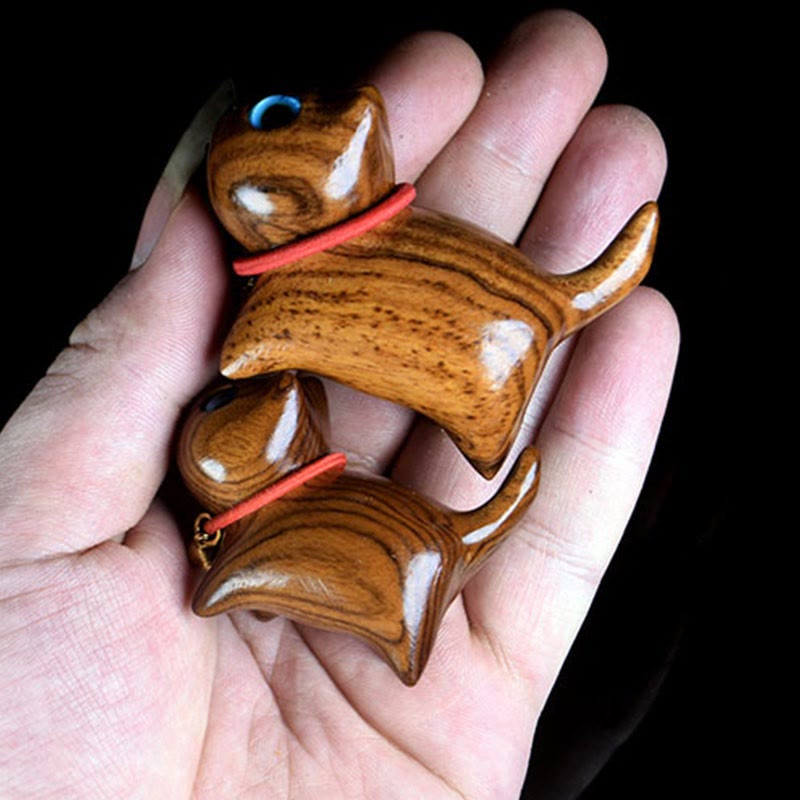 Buddha Stones Rosewood Carving Cat Warmth Home Decoration - image 10