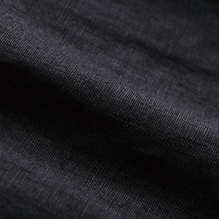 Buddha Stones Commute Solid Color Drawstring 7-8 Length Cotton Linen Women's Wide Leg Pants With Pockets - image 15