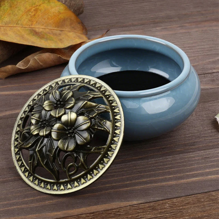 Buddha Stones Colorful Ceramic Incense Burner