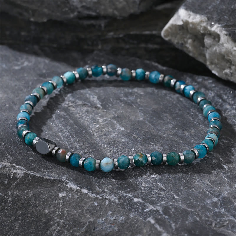 Buddha Stones Apatite Hematite Communication Bracelet