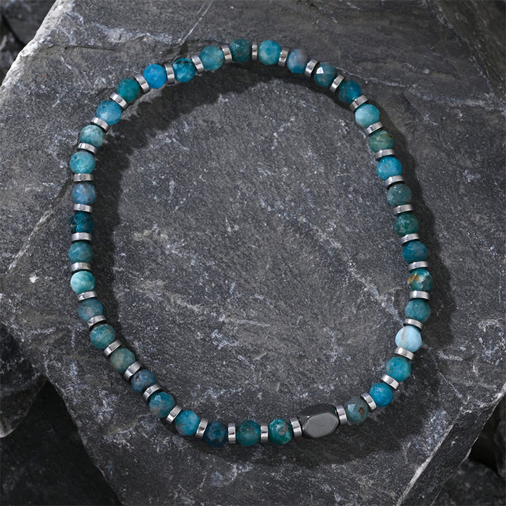 Buddha Stones Apatite Hematite Communication Bracelet