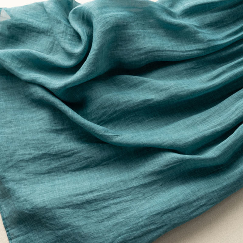 Buddha Stones Spring Ethnic Embroidery Half Sleeve Cotton Linen Women's Midi Dress - image 9