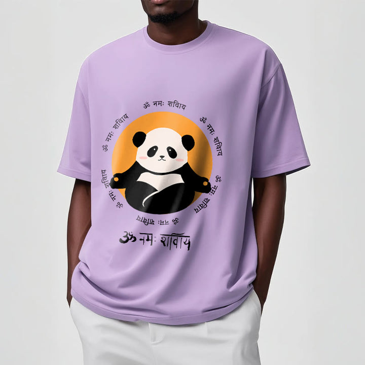 Buddha Stones Panda Sanskrit Namah Shivaya Tee T-shirt - image 18