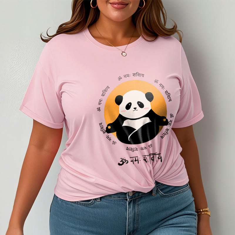 Buddha Stones Panda Sanskrit Namah Shivaya Tee T-shirt - image 14