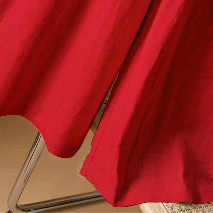 Buddha Stones Summer Casual Pure Color 7-8 Length Cotton Linen Women's Wide Leg Pants - image 17