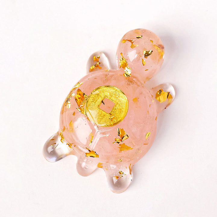 Buddha Stones Small Various Crystal Green Aventurine Amethyst Turtle Copper Coins Luck Home Decoration