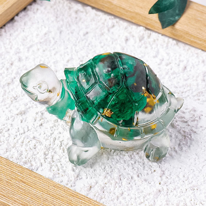 Buddha Stones Various Stone Citrine Green Aventurine Amethyst Mini Turtle Prosperity Home Decoration