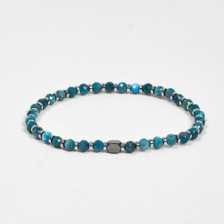 Buddha Stones Apatite Hematite Communication Bracelet