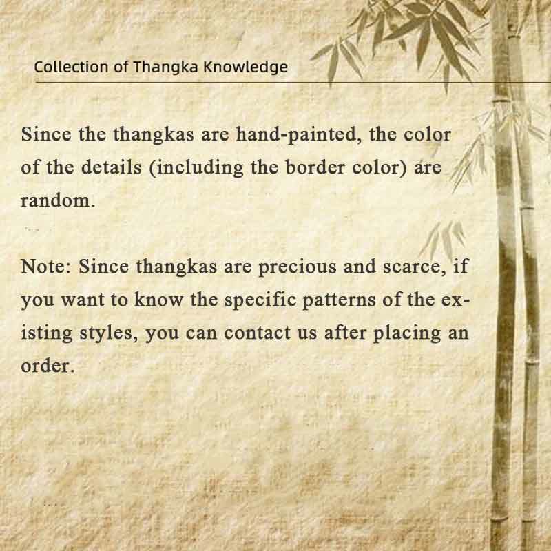 Buddha Stones Tibetan Thangka Painting Om Mani Padme Hum Scripture Handmade Decoration(Random Style)