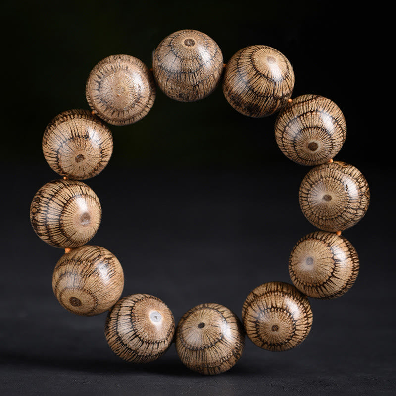 Buddha Stones Gnetum Wood Beads Protection Bracelet - 20mm(Wrist Circumference 14-17cm) - image 1