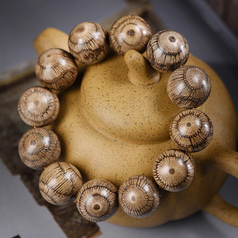 Buddha Stones Gnetum Wood Beads Protection Bracelet - image 2