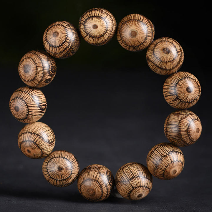Buddha Stones Gnetum Wood Beads Protection Bracelet - image 5