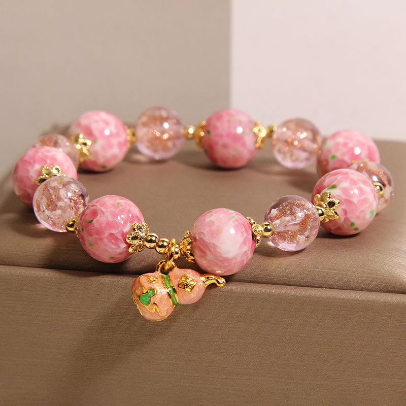 Buddha Stones Gourd Liuli Bracelet - image 2