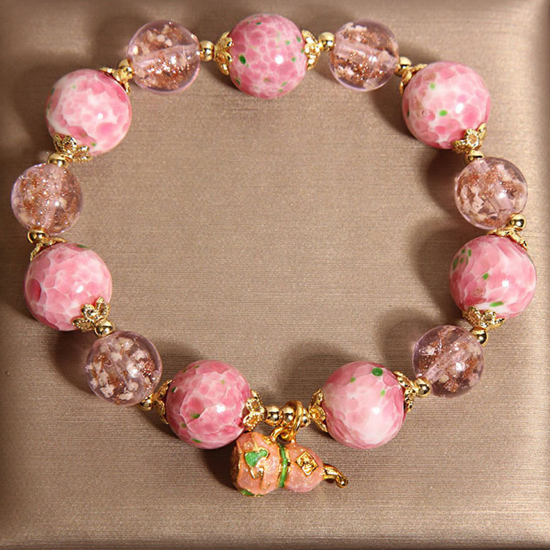 Buddha Stones Gourd Liuli Bracelet - image 4