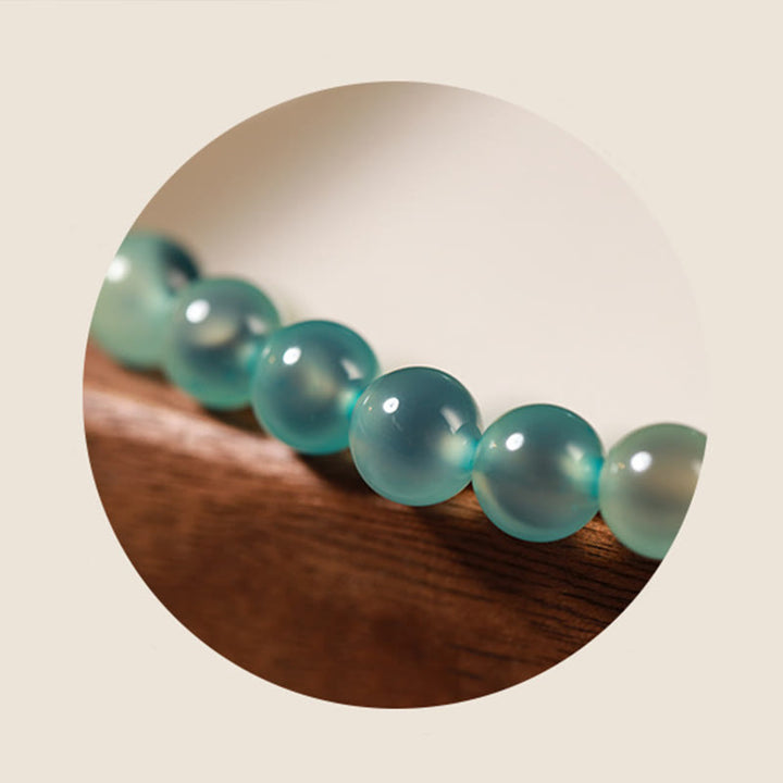 Buddha Stones Natural Colorful Candy Agate Golden Lotus Pod Healing Bracelet - image 4