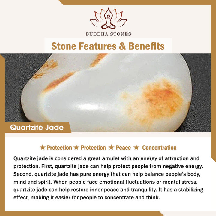 Buddha Stones 925 Sterling Silver Iris Peace Buckle Quartzite Jade Protection Bracelet Bangle - image 7