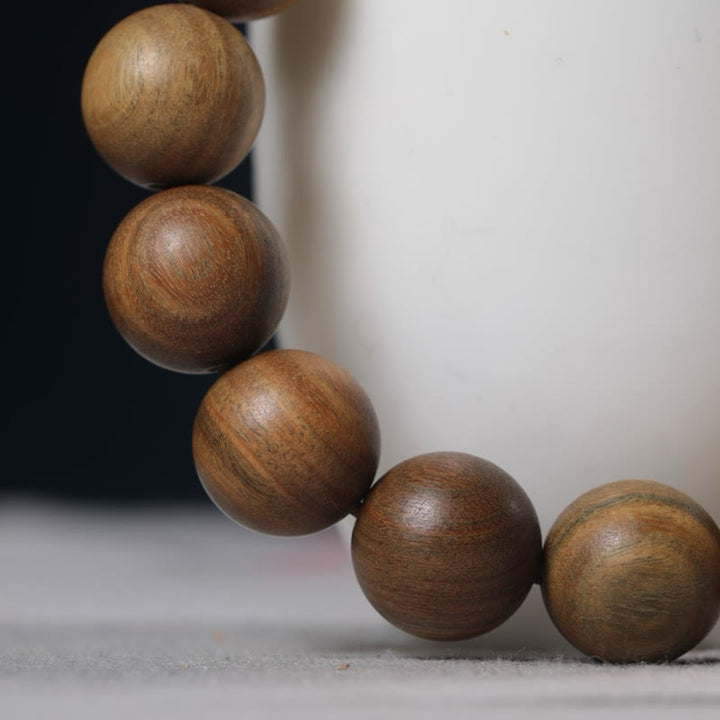 Buddha Stones Green Sandalwood Pixiu Attract Wealth Bracelet - image 11