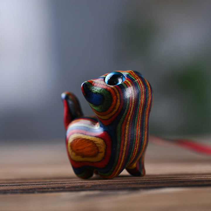 Buddha Stones Rainbow Eucalyptus Cute Cat Animals Calm Decoration - image 2