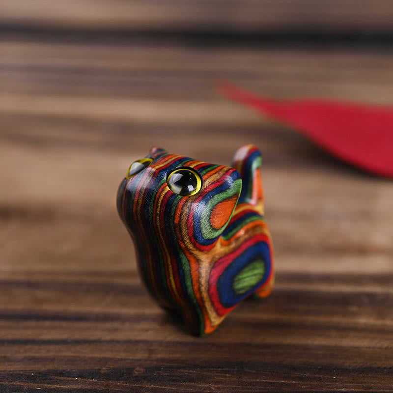 Buddha Stones Rainbow Eucalyptus Cute Cat Animals Calm Decoration - image 6