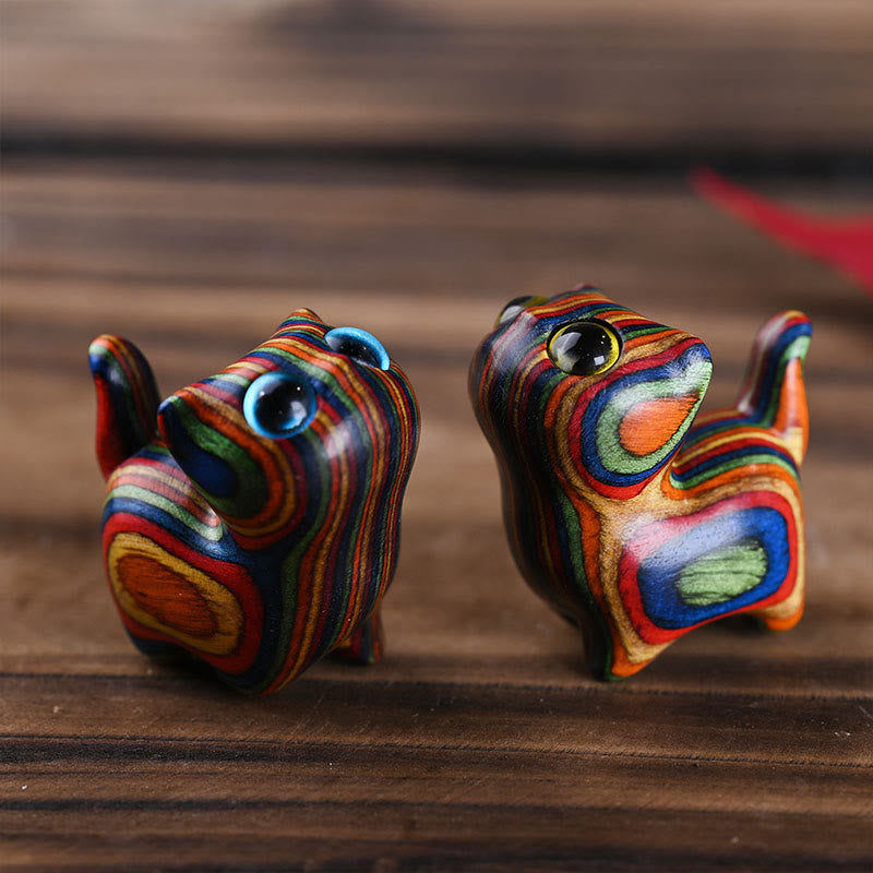 Buddha Stones Rainbow Eucalyptus Cute Cat Animals Calm Decoration - image 9