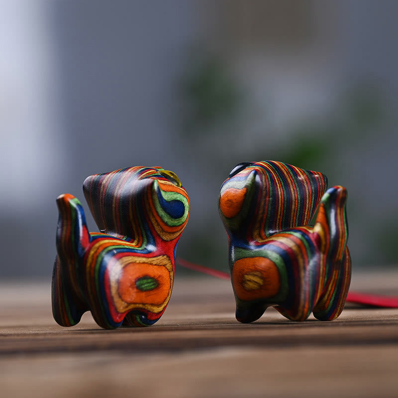 Buddha Stones Rainbow Eucalyptus Cute Cat Animals Calm Decoration - image 10