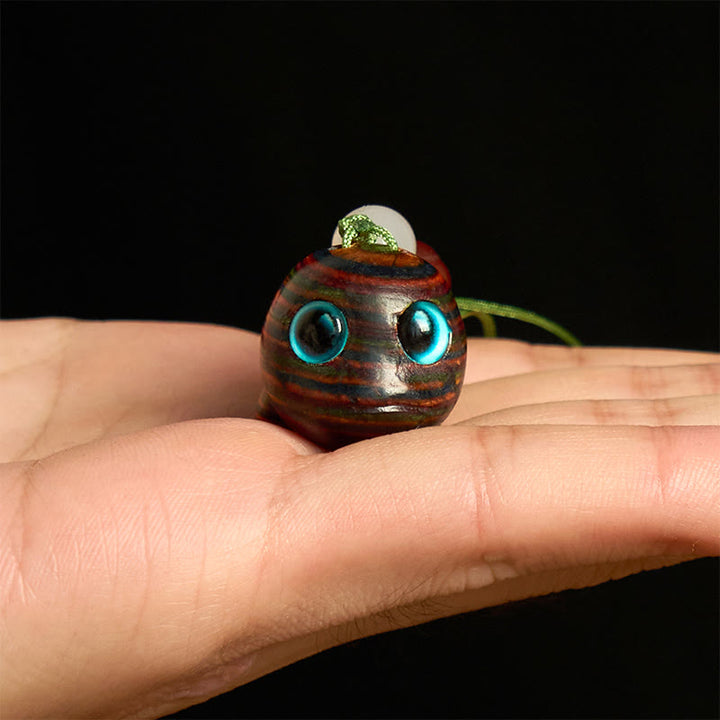 Buddha Stones Rainbow Eucalyptus Dolphin Carved Positive Key Chain Phone Hanging Decoration - image 13