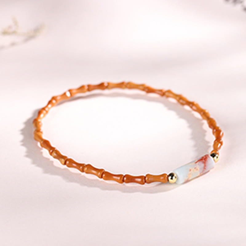 Buddha Stones Ultra-fine Olive Pit Peace Bracelet - image 4